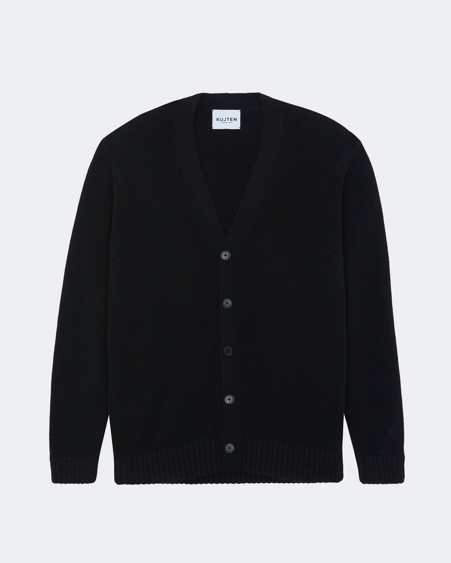 Black Men Cashmere Cardigan | Kujten Cashmere
