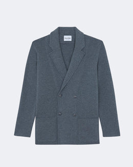 Veste en cachemire gris pour homme - Kujten packshot