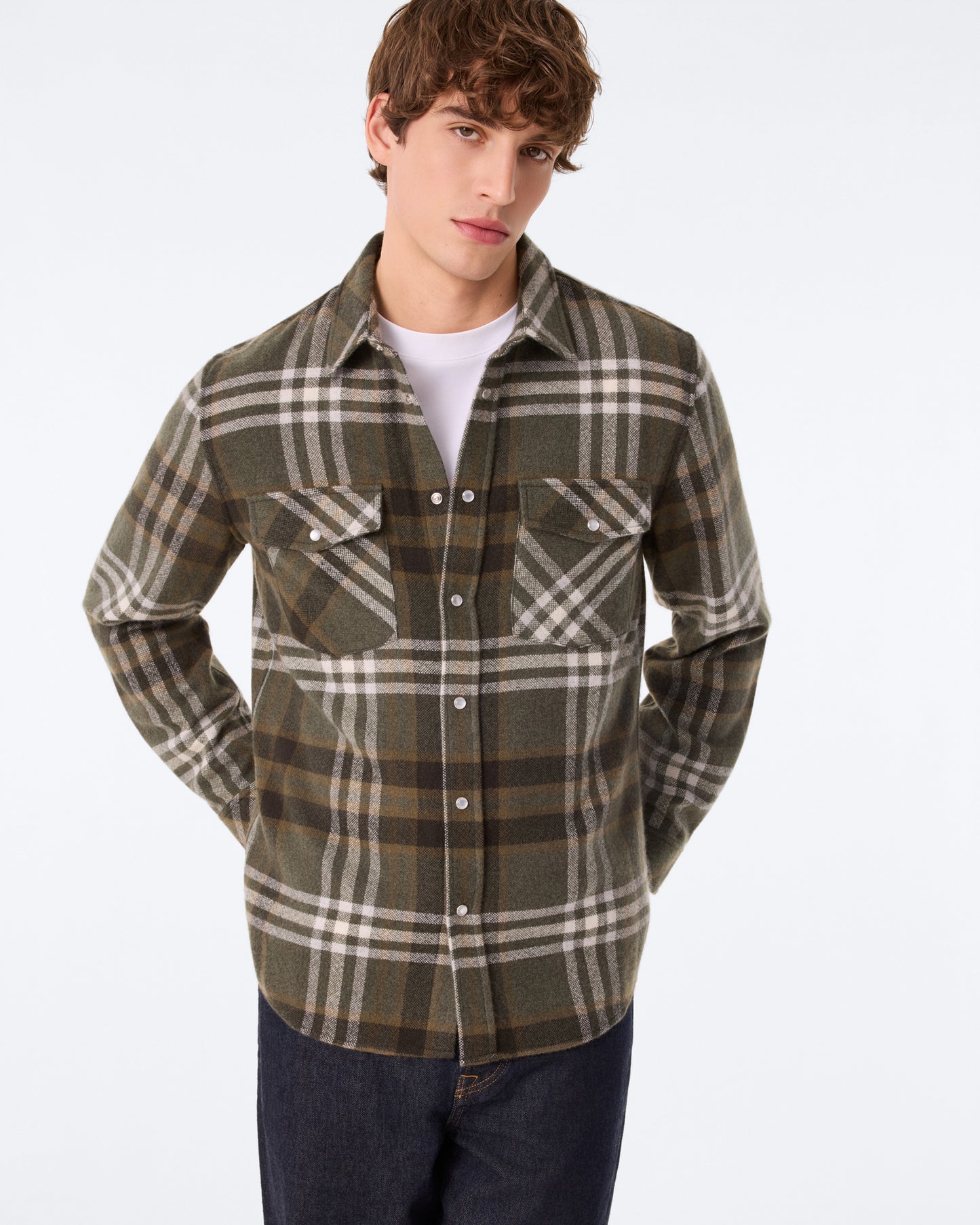 Chemise Timber Square kaki foncé