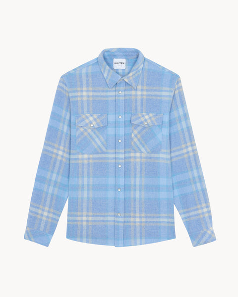 Chemise Timber Square steel blue - Image 4