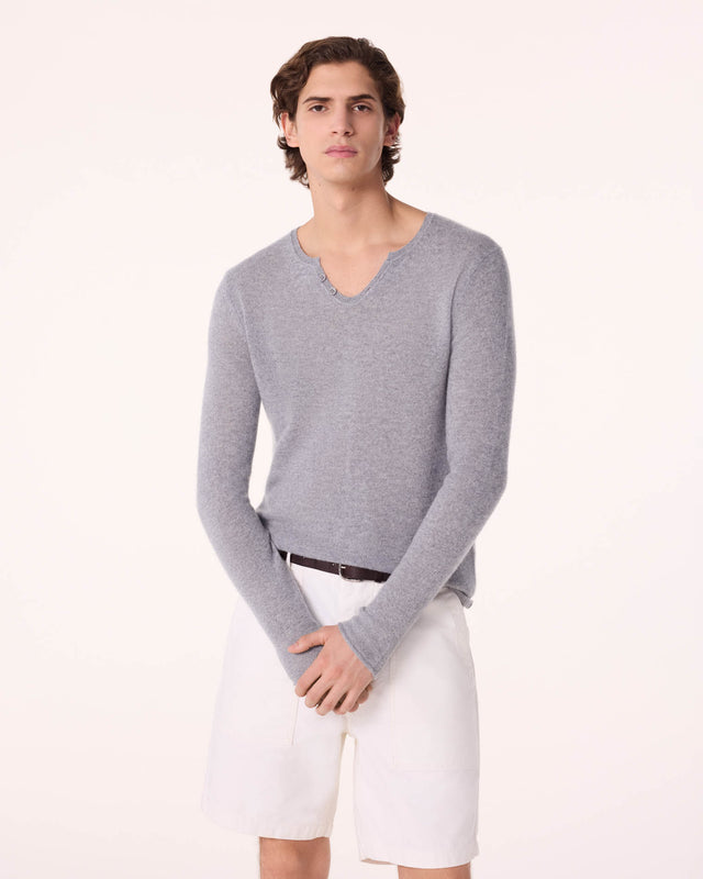 Sweater Anton marl gray - Image principale