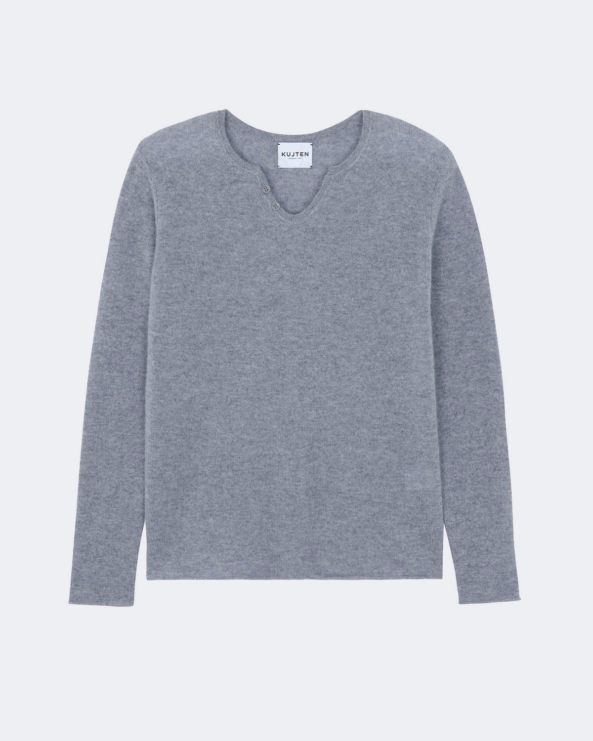 Pull anton tricotage jersey gris - Kujten packshot