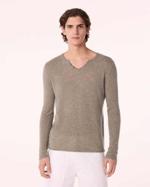 Sweater Anton marl khaki - Image principale