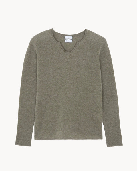 Sweater Anton marl khaki - Image principale