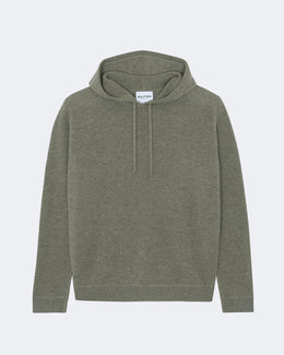 Pull en cachemire kaki pour homme - Kujten packshot