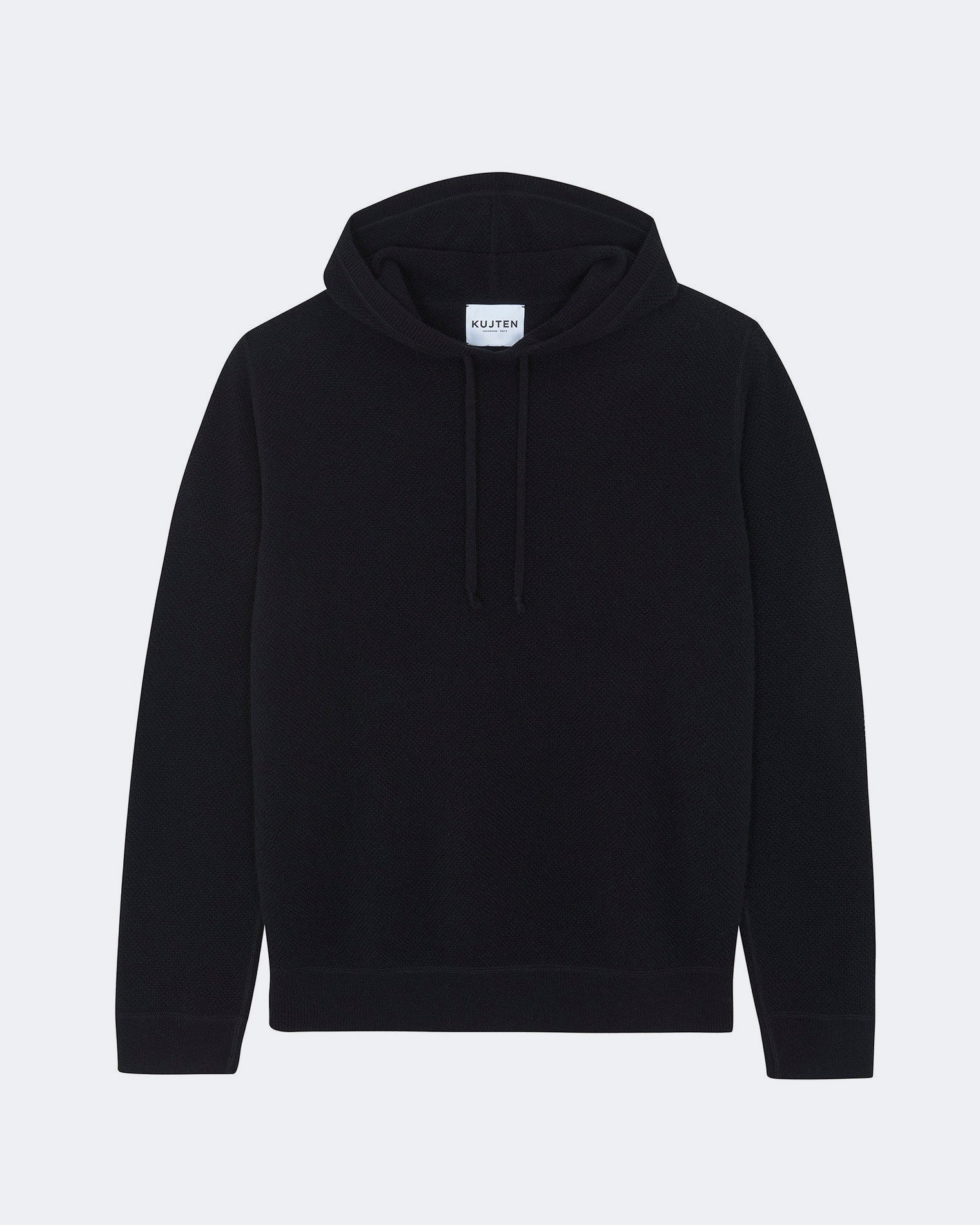 Pull en cachemire noir pour homme - Kujten packshot