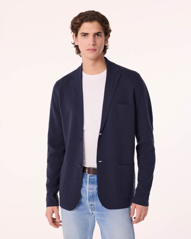 Jacket Marcello dark navy blue - Image principale