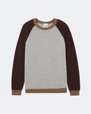 Pull jojo colorblock oversize marron - Kujten packshot