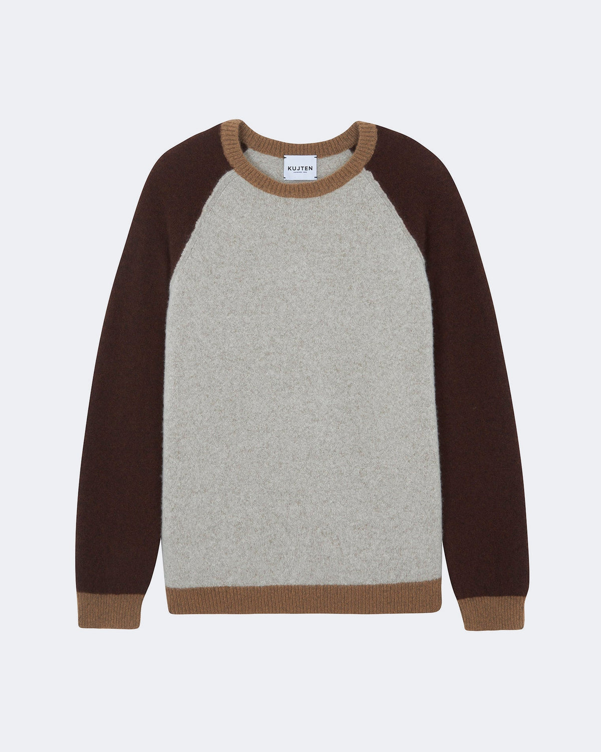 Pull jojo colorblock oversize marron - Kujten packshot
