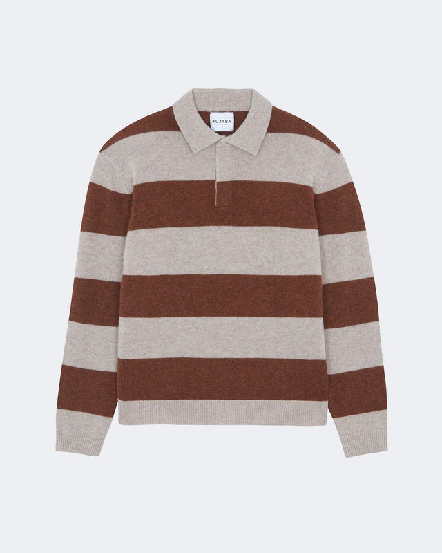 Polo Roy Rayure avoine - Image principale