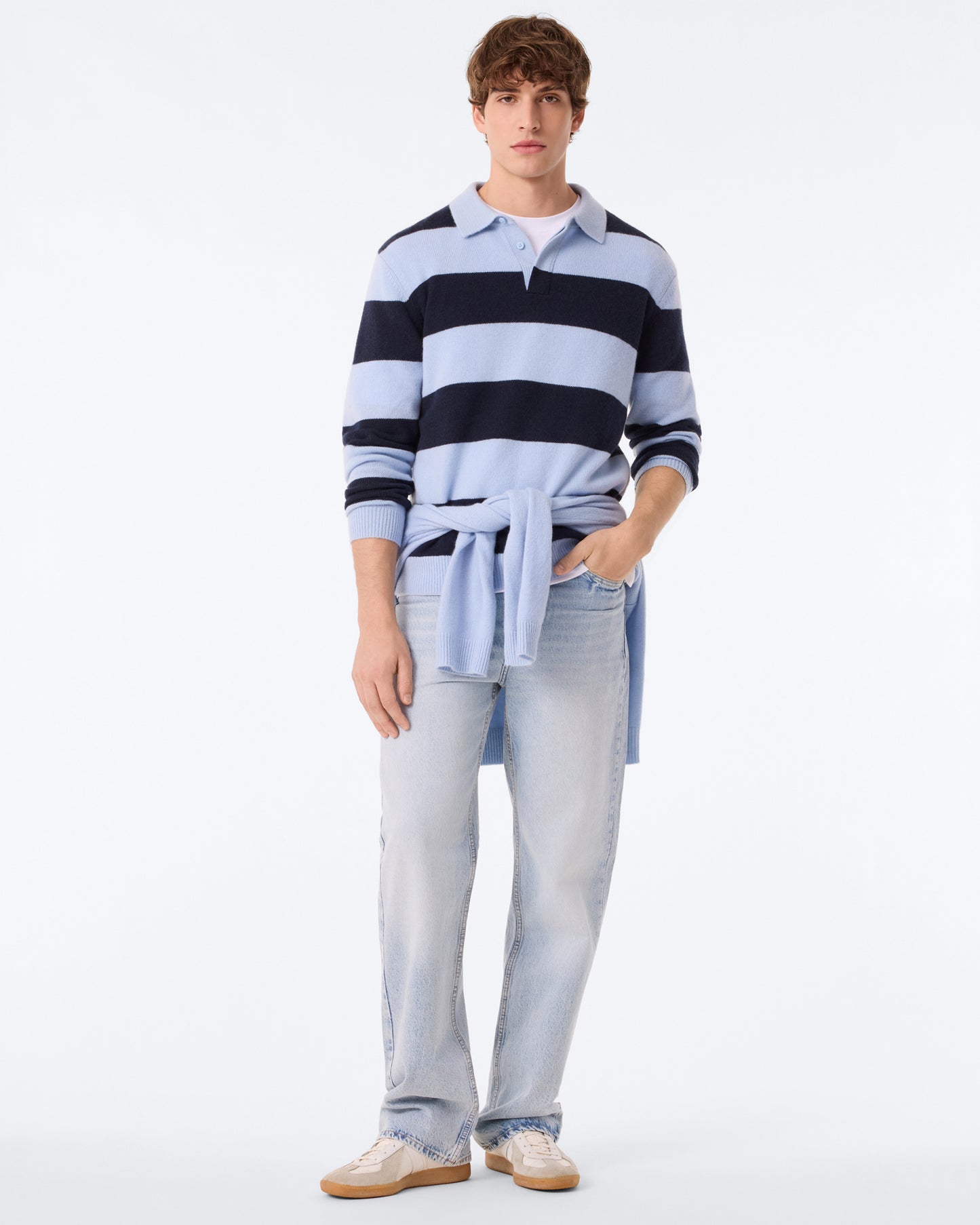 Polo Roy Rayure celestial