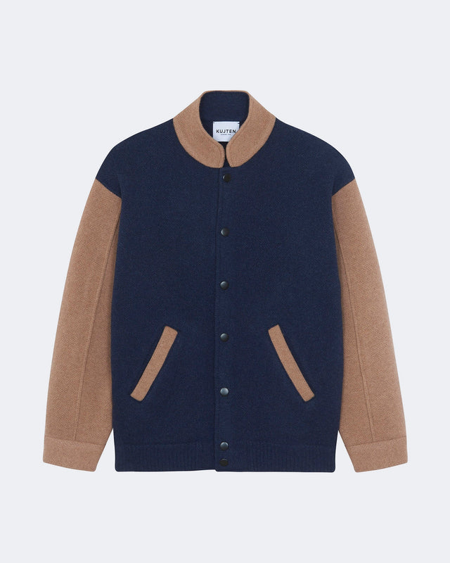 Bomber Xavier marl indigo blue - Image principale