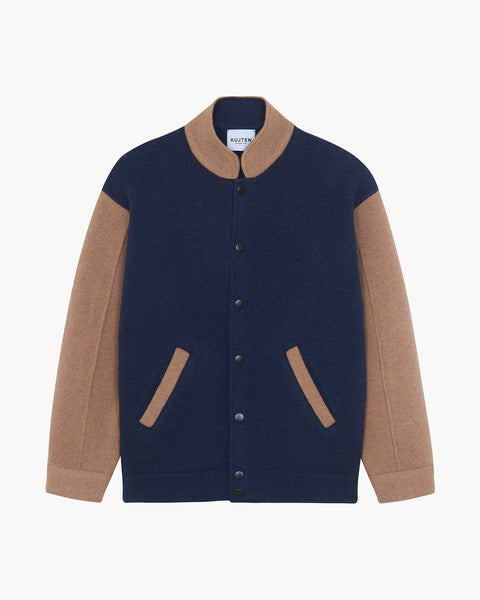 Bomber Xavier marl indigo blue - Image principale