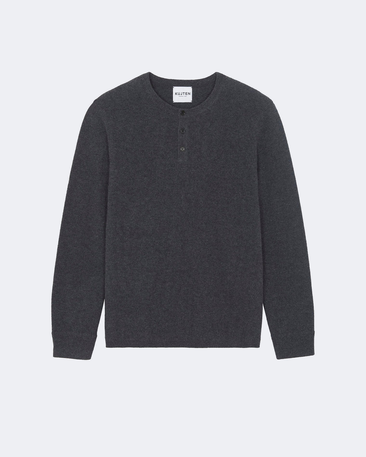 Pull en cachemire gris pour homme - Kujten packshot