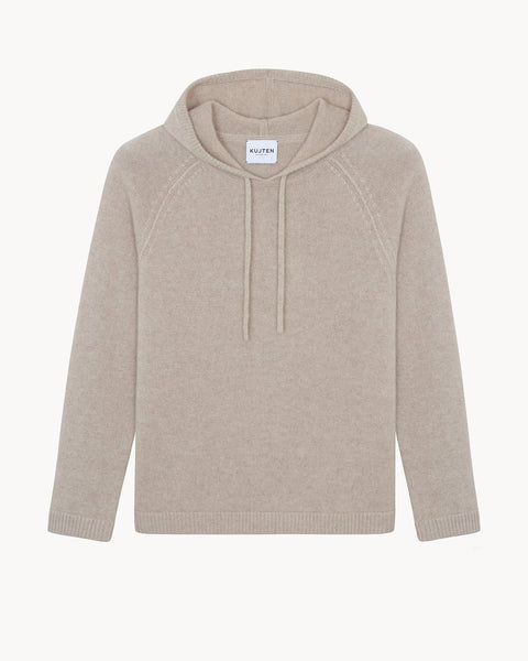 Sweater Hoodie Arturo Lin marl beige - Image 4