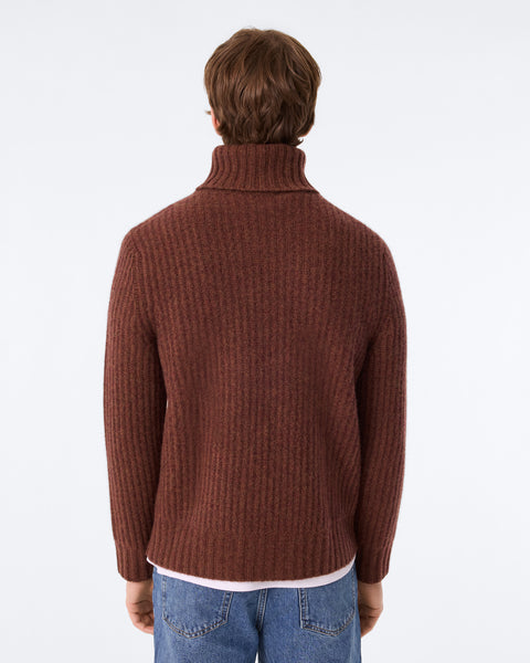 Sweater Antho Ribs Pecan Brown - Image 3