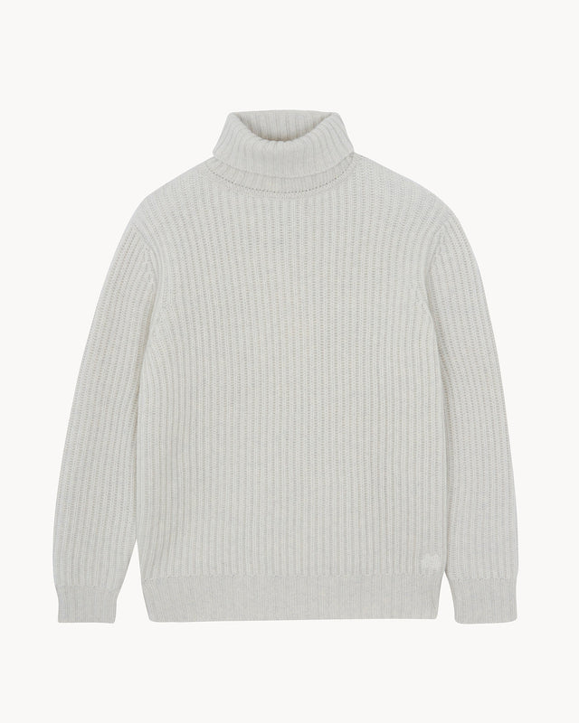 Sweater Antho Ribs Heathered Ivory - Image principale