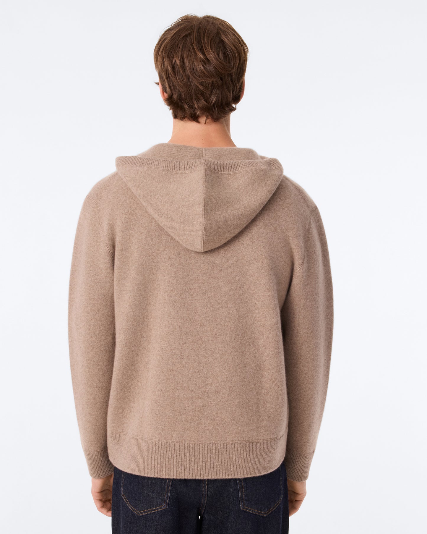 Hoodie Zippé Silvano taupe