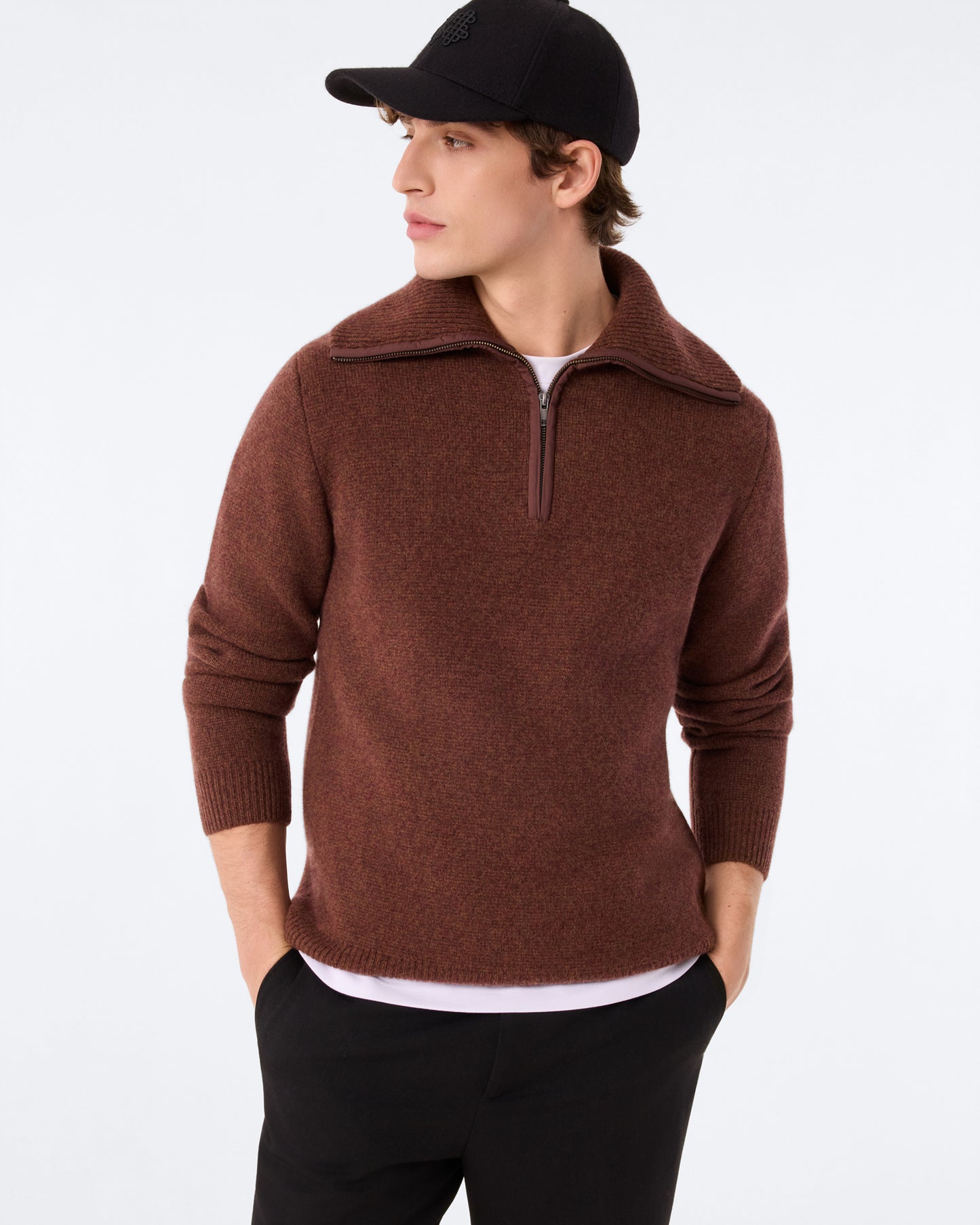 Pull Alessio marron pécan