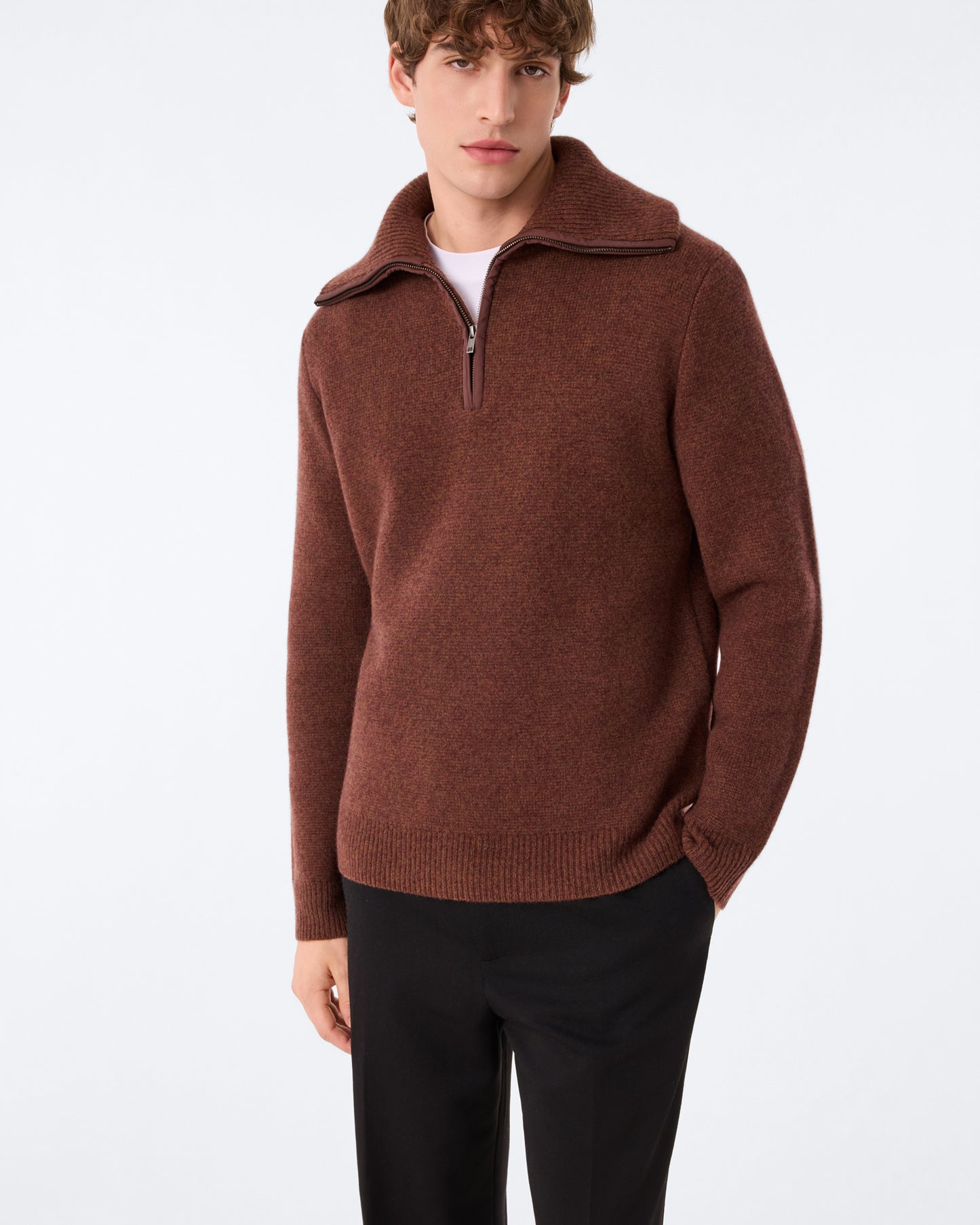 Pull Alessio marron pécan