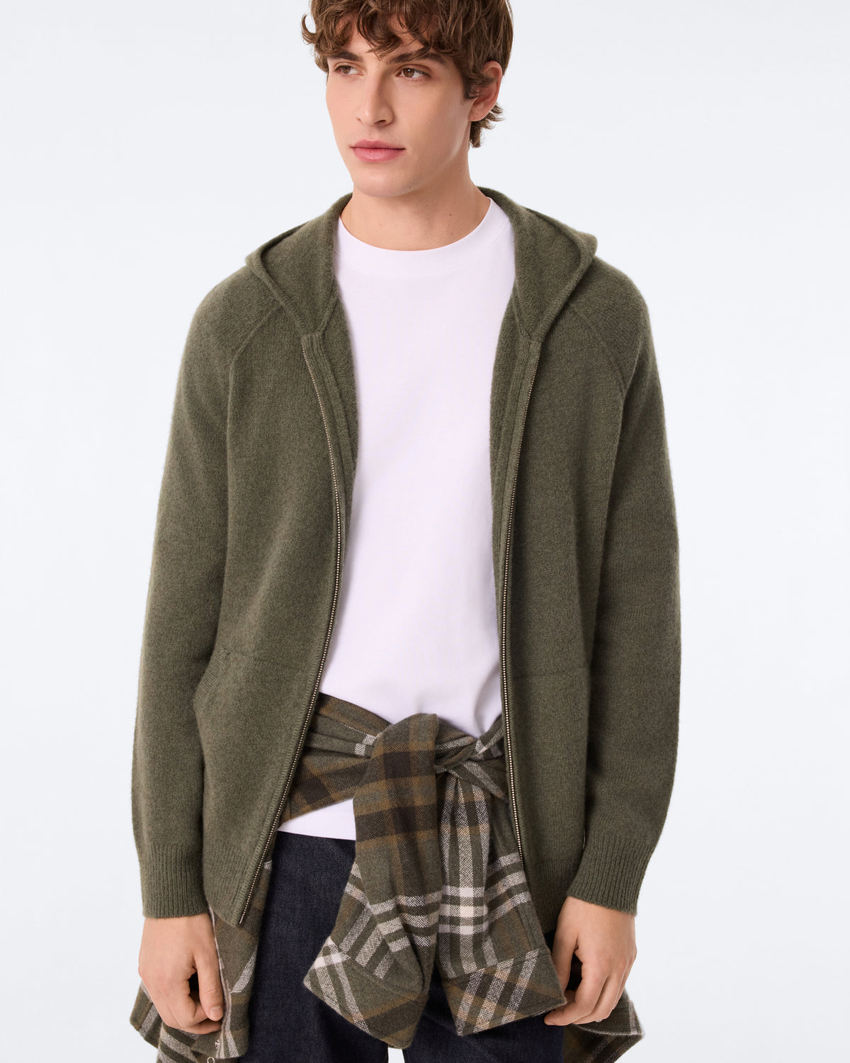 Zip-up Hoodie Doudy Nimbus dark khaki