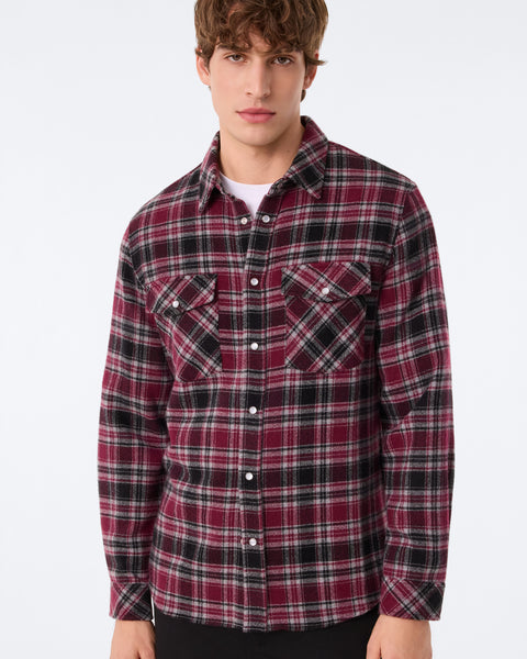 Shirt Timber Tartan Black Wine - Image 2