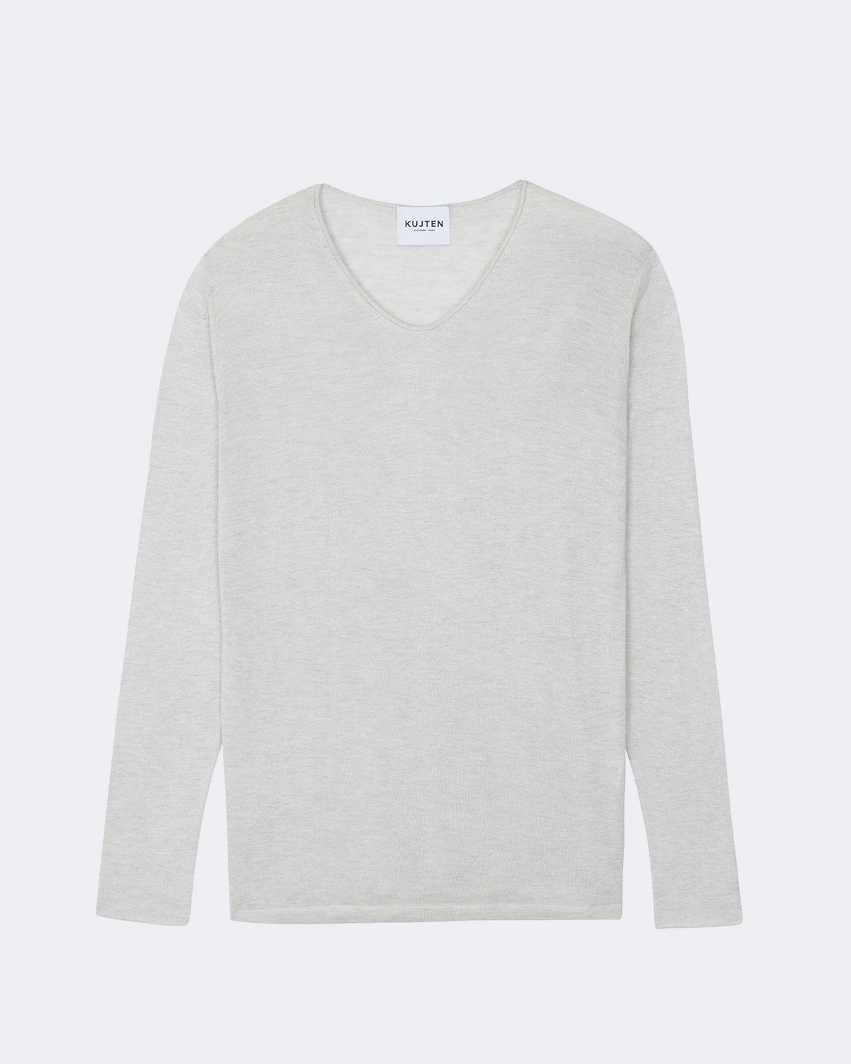 Top en cachemire & soie gris pour homme - Kujten packshot