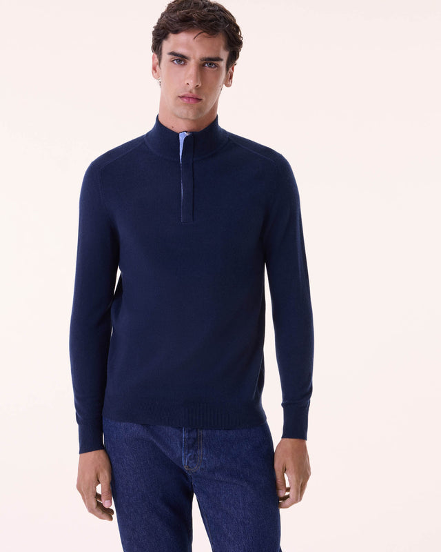 Pull Finn bleu marine foncé - Image principale