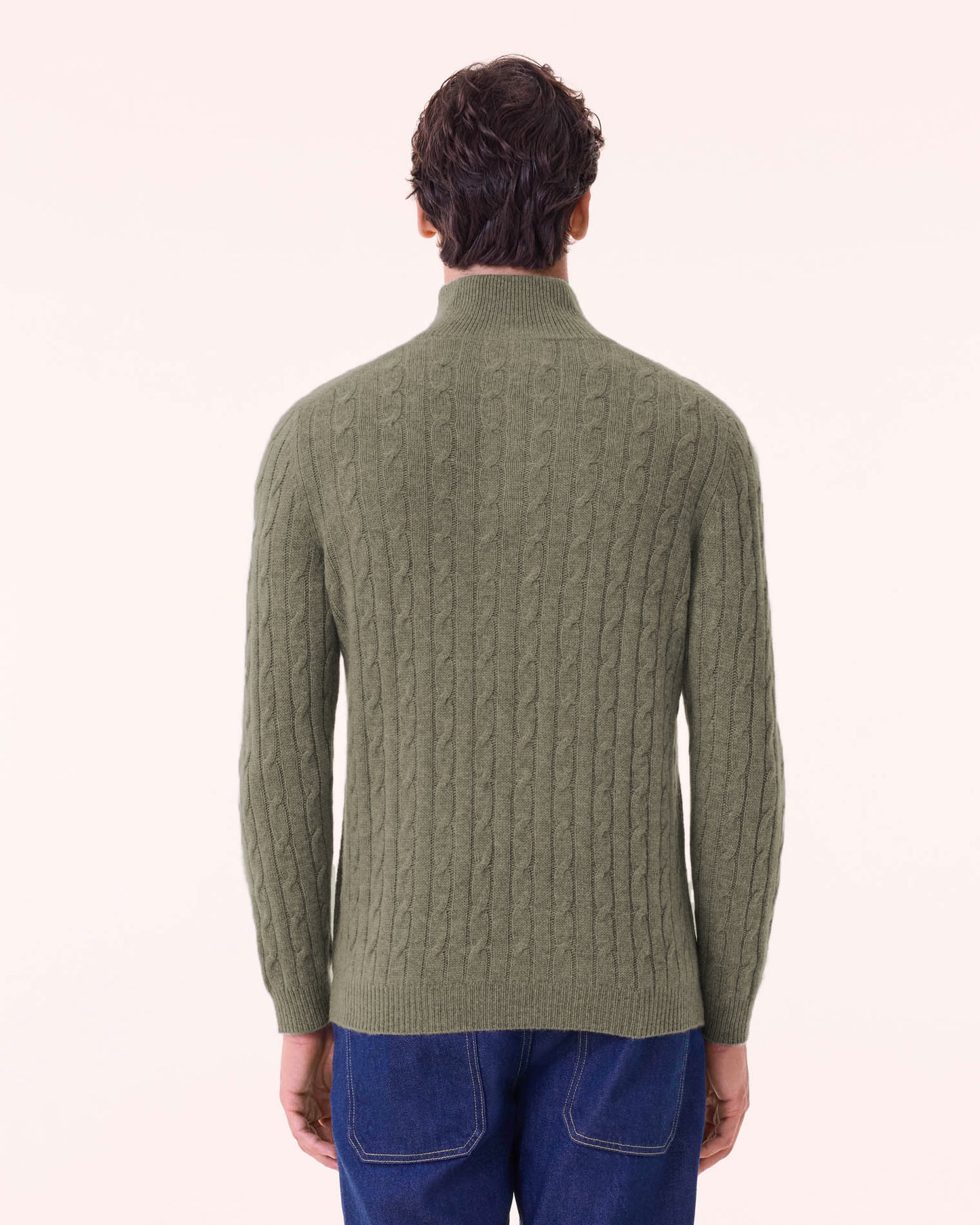 Pull Hector kaki chiné