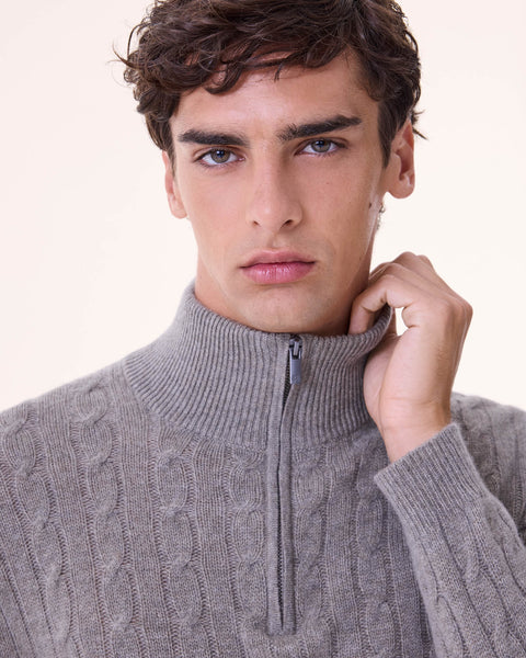 Pull Hector kaki chiné - Image principale