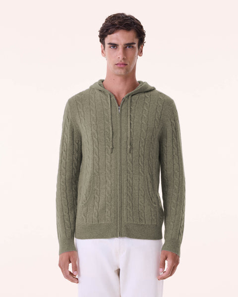 Hoodie Steph marl khaki - Image principale