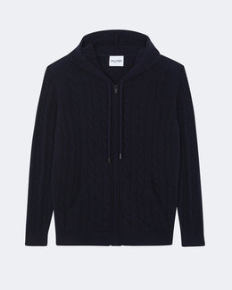 Gilet en cachemire bleu pour homme - Kujten packshot