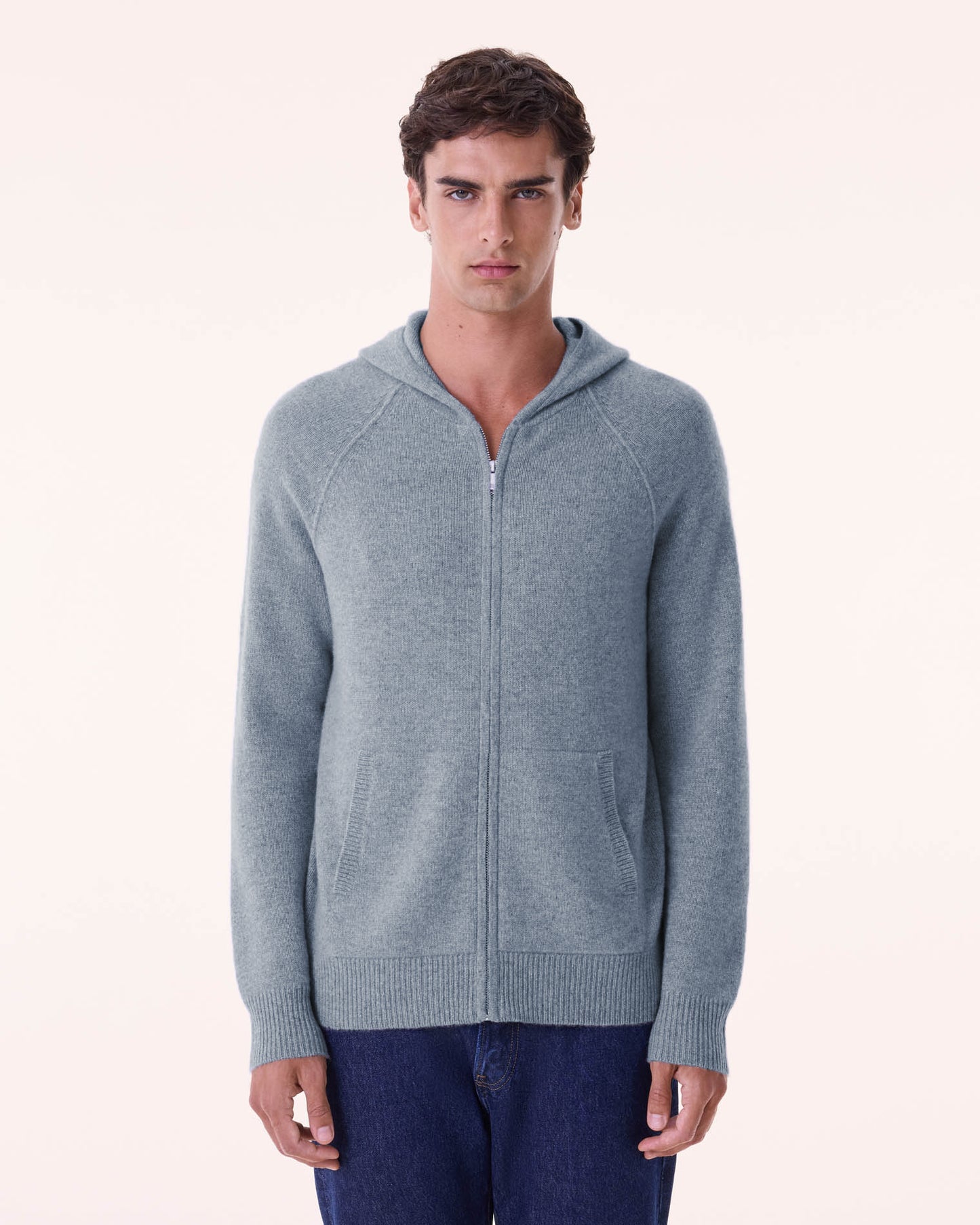 Hoodie Doudy marl gray