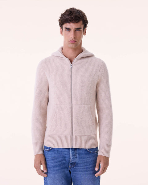 Hoodie Mathis organic beige - Image principale