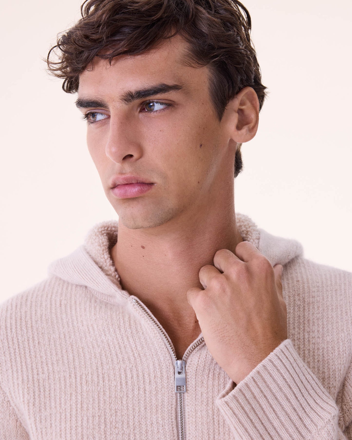 Hoodie Mathis organic beige