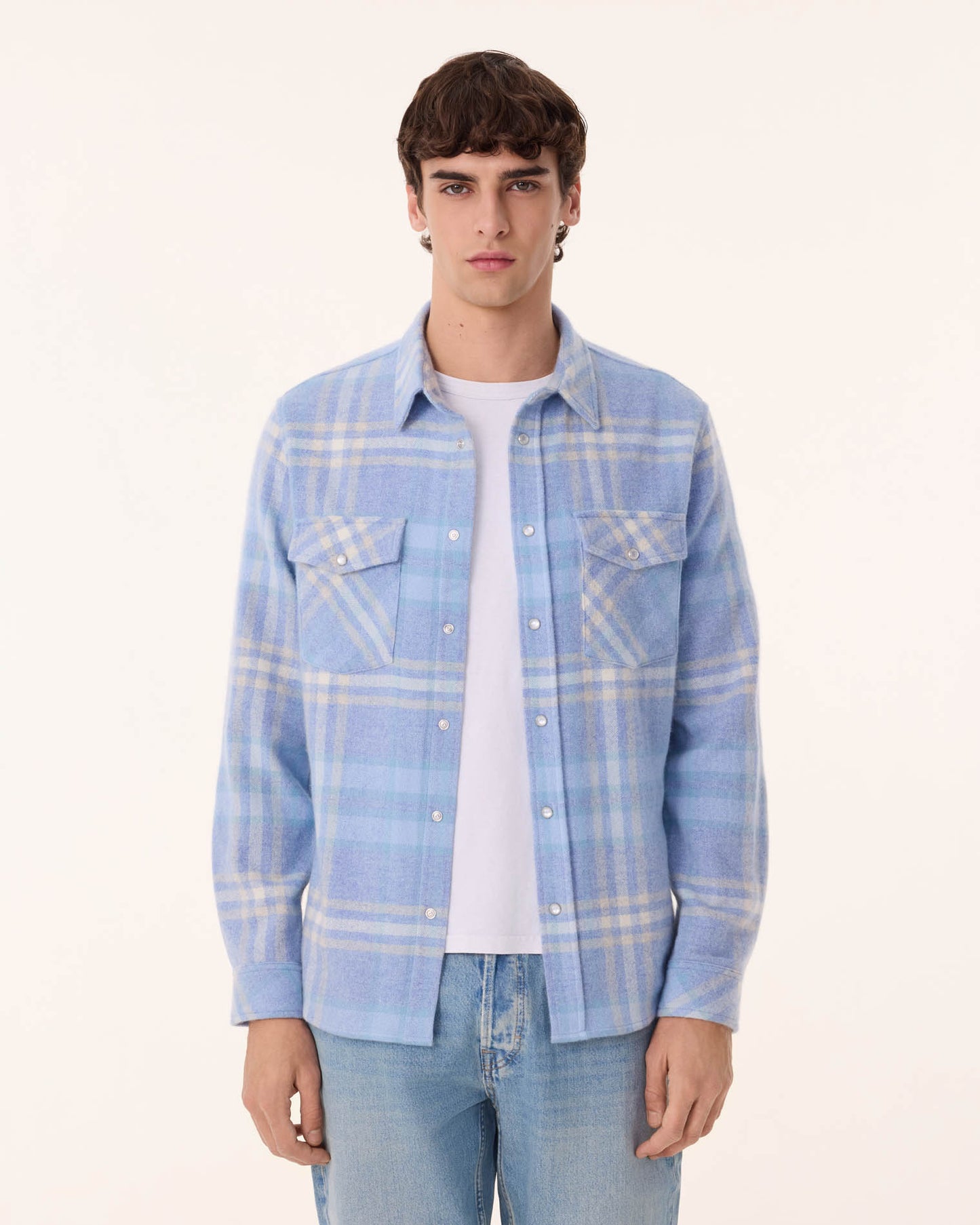 Chemise Timber Square bleu acier