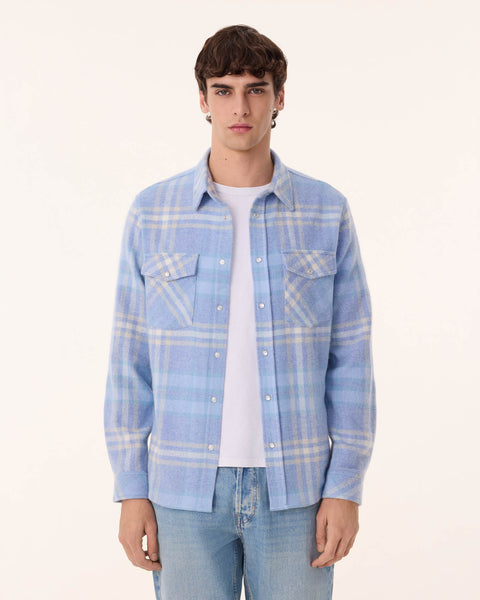 Chemise Timber Square steel blue - Image 2