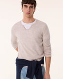 Pull anton blanc beige - Kujten