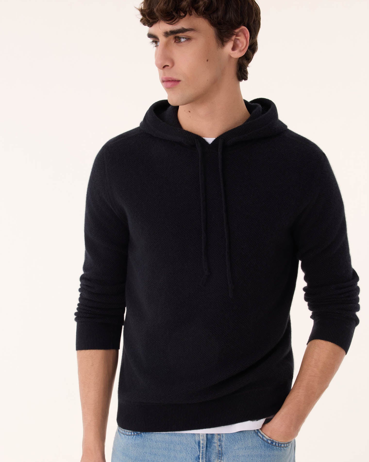 Pull gab cachemire noir - Kujten