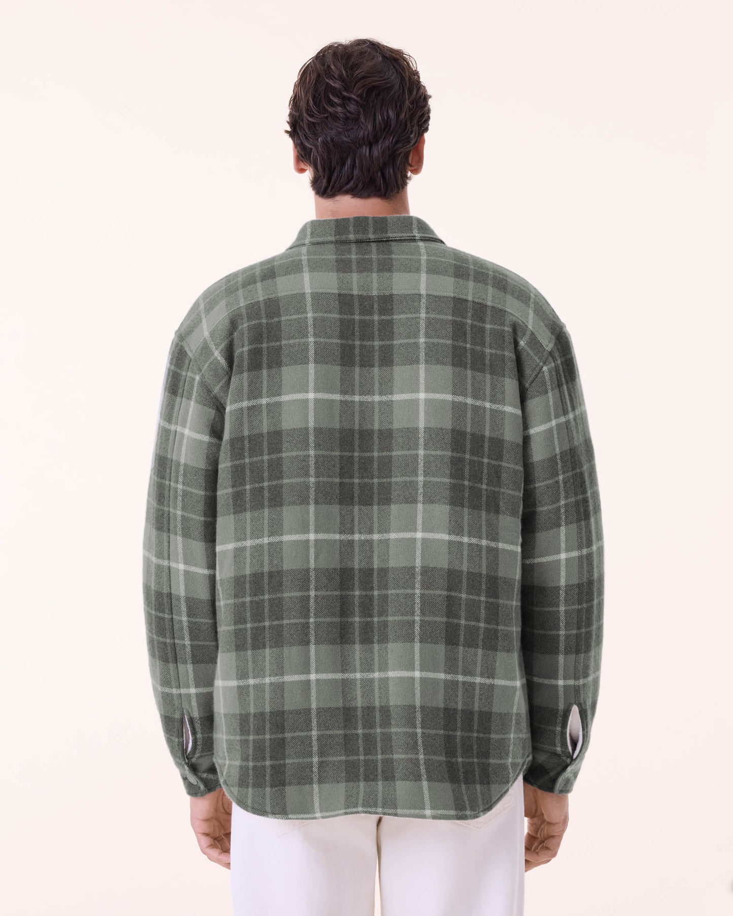 Surchemise Garou kaki chiné