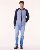 Sweater Hoodie Ron marl gray