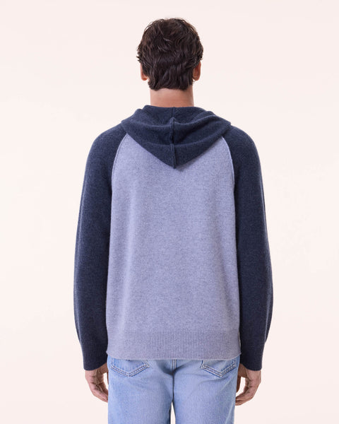 Sweater Hoodie Ron marl gray - Image principale
