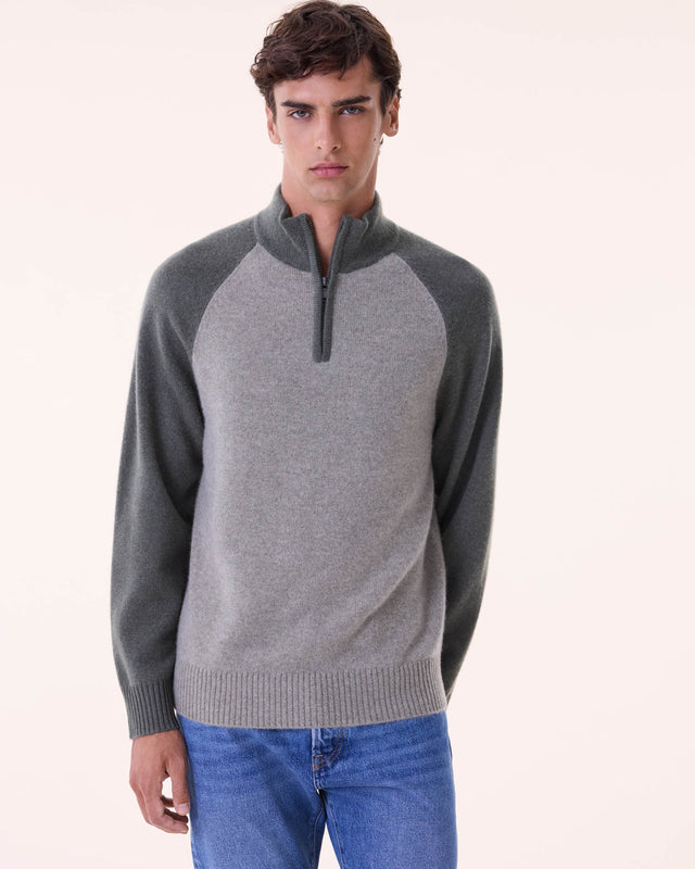 Sweater Roby marl khaki - Image principale