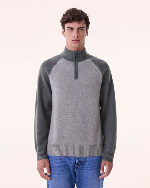 Sweater Roby marl khaki - Image principale