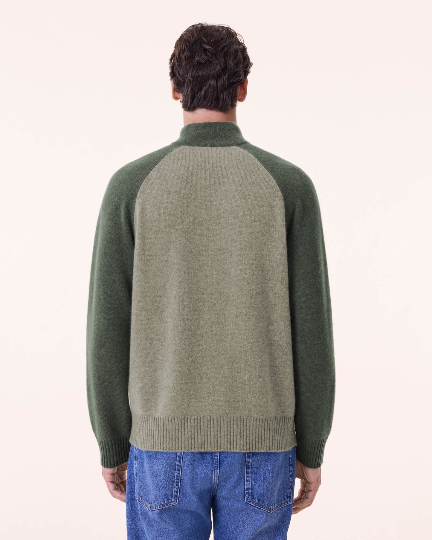 Pull Roby kaki chiné