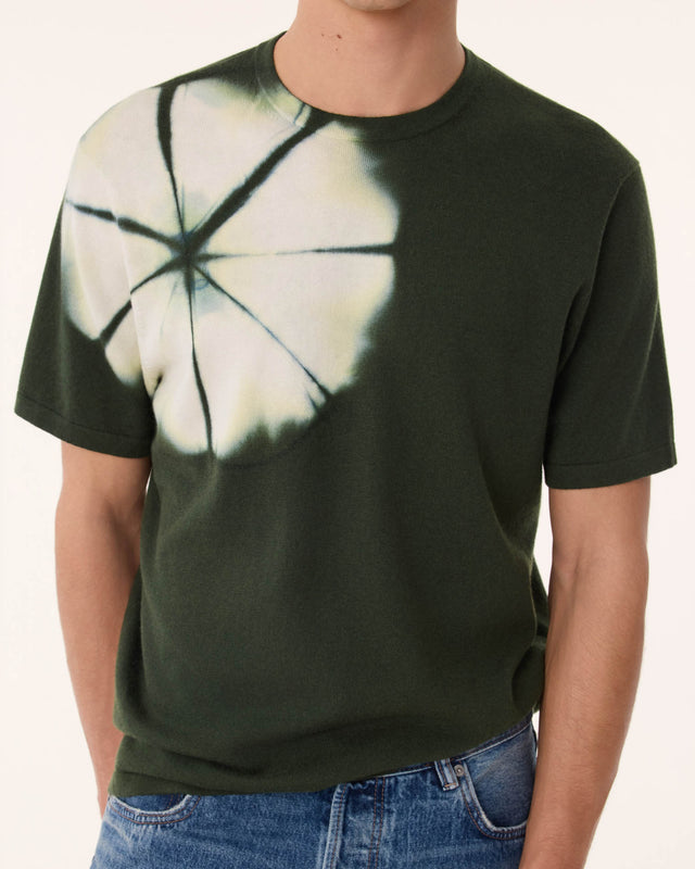 T-Shirt Jad Circle vert kombu - Image principale