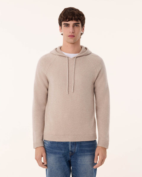 Sweater Hoodie Arturo Lin marl beige - Image 2