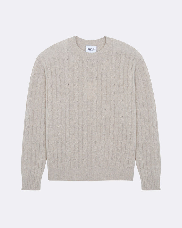 Pull Tomi Cable avoine - Image principale