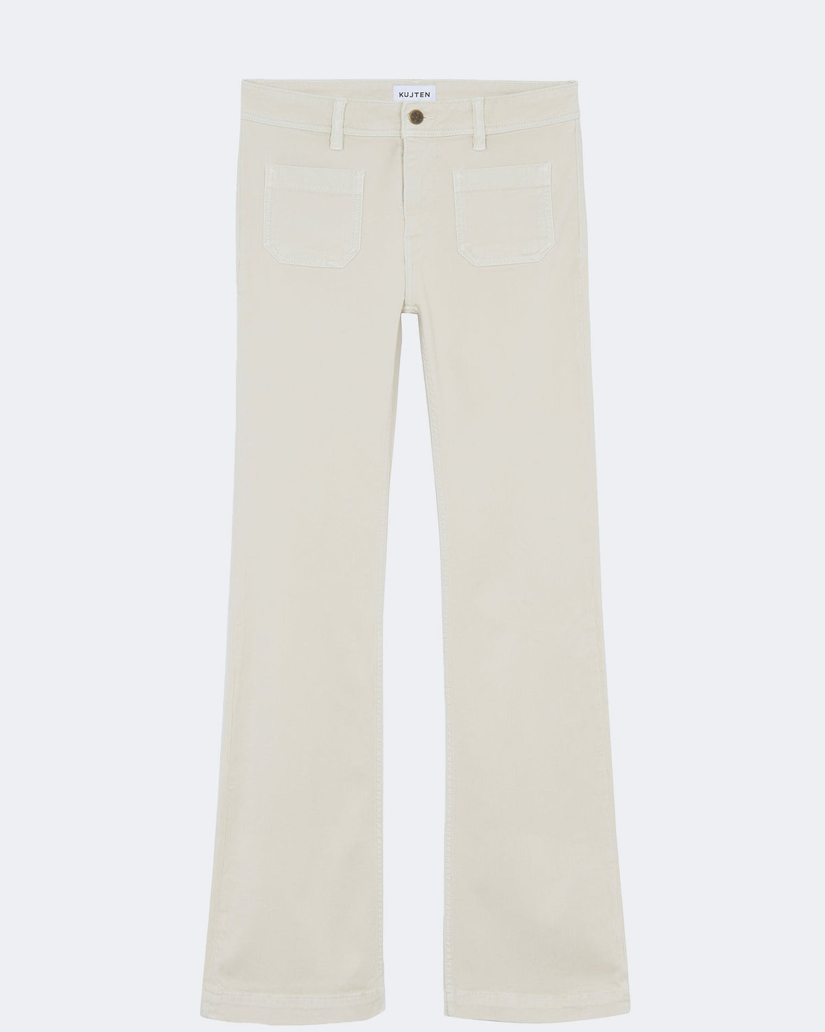 Pantalon en jean blanc pour femme - Kujten packshot