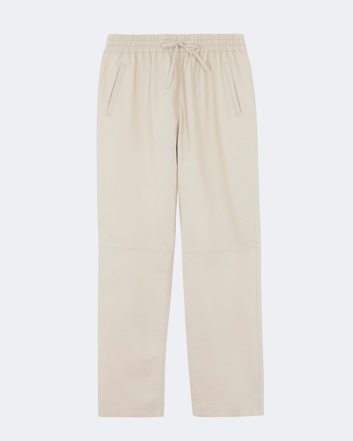 Pantalon en cuir blanc pour femme - Kujten packshot